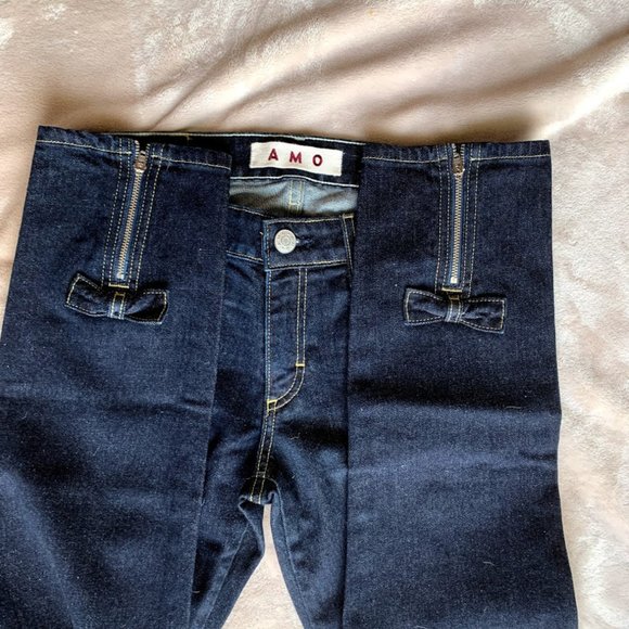NWT AMO Bow Jeans in Soft Raw - Picture 6 of 7